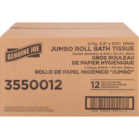 Genuine Joe Jumbo Jr Dispenser Bath Tissue Roll (3550012)