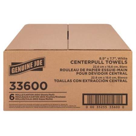 Genuine Joe Centerpull Towel Rolls (33600)