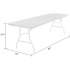 Cosco Fold-in-Half Blow Molded Table (14778WSL1X)