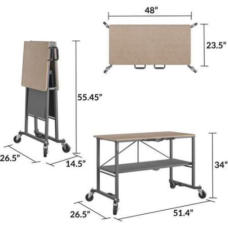 Cosco Smartfold Portable Work Desk Table (66721DKG1E)
