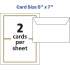 Avery Laser, Inkjet Invitation Card - Metallic Gold, White (03325)