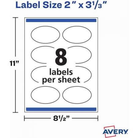 Avery Matte White Sure Feed Labels (22570)