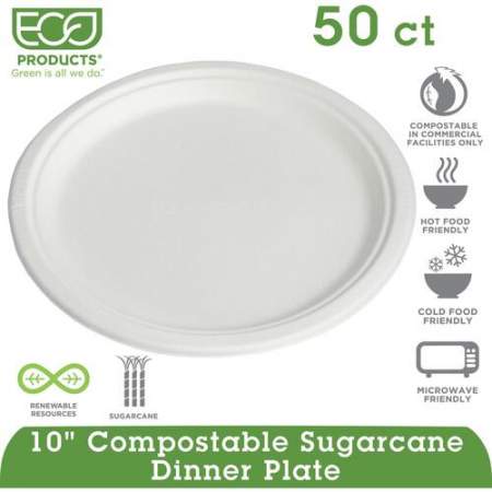 Eco-Products Sugarcane Plates (EPP005PCT)