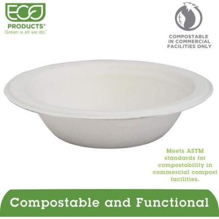 Eco-Products 12-oz. Sugarcane Bowls (EPBL12P)