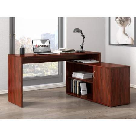 Lorell L-Shape Workstation with Cabinet (18315)