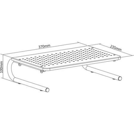 Lorell Height-Adjustable Steel Desktop Stand (18330)