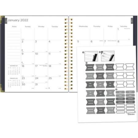 Rediform Gold Detail Design Weekly/Monthly Planner (C3711001)