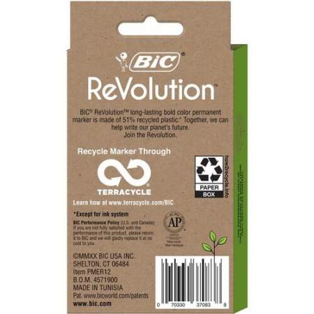 BIC ReVolution Permanent Markers (PMER12AST)