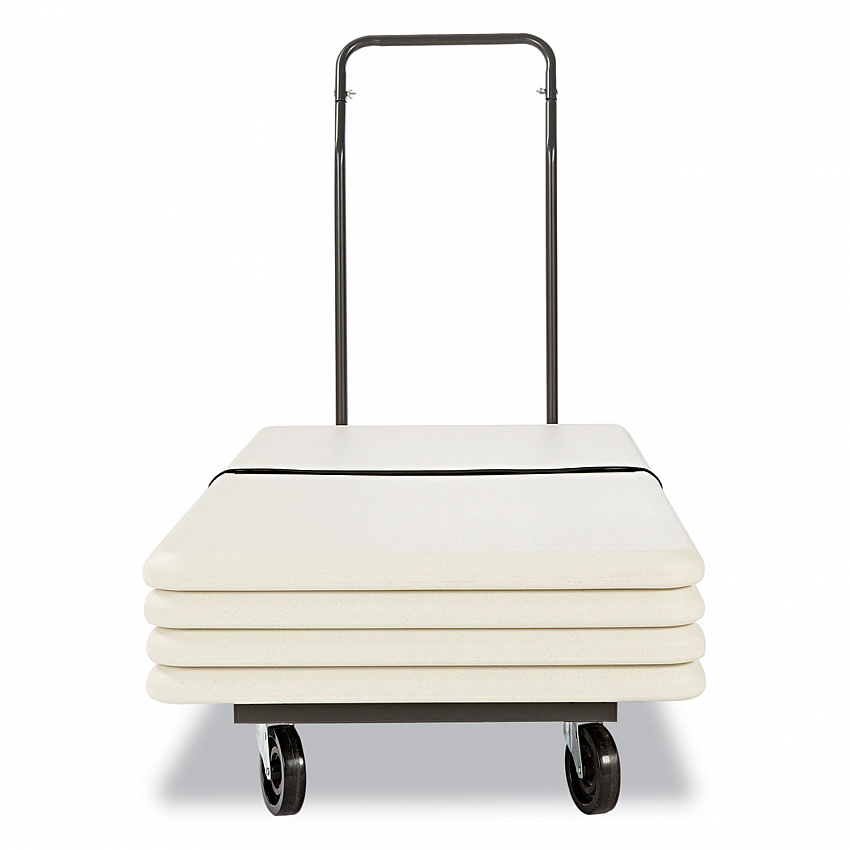 Chair/Table Cart, Metal, 600 lb Capacity, 20.86" x 50.78" to 72.04" x 43.3", Black (FTCART)