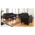 Alera Reception Lounge Furniture, Loveseat, 55.5w x 31.5d x 32h, Black (RL22LS10B)