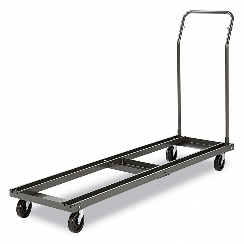 Chair/Table Cart, Metal, 600 lb Capacity, 20.86" x 50.78" to 72.04" x 43.3", Black (FTCART)