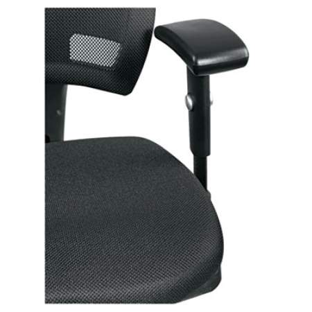 Alera Epoch Series Fabric Mesh Multifunction Chair, Supports Up to 275 lb, 17.63" to 22.44" Seat Height, Black (EP42ME10B)
