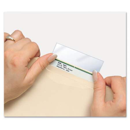 Tabbies Self-Adhesive Label/file Folder Protector, Top Tab, 3 1/2 X 2, Clear, 500/box (58385BX)