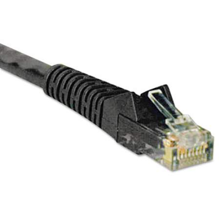 Tripp Lite Cat6 Gigabit Snagless Molded Patch Cable, RJ45 (M/M), 1 ft., Black (N201001BK)