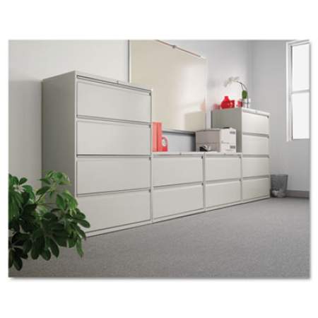 Alera Two-Drawer Lateral File Cabinet, 30w x 19.25d x 28.38h, Light Gray (ALELF3029LG)