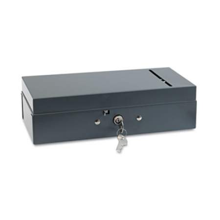SteelMaster Steel Bond Box with Check Slot, Disc Lock, 10.25 x 4.75 x 2.88, Gray (221104201)