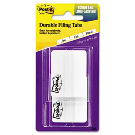 Post-it Tabs Tabs, Lined, 1/5-Cut Tabs, White, 2" Wide, 50/Pack (686F50WH)