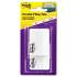Post-it Tabs Tabs, Lined, 1/5-Cut Tabs, White, 2" Wide, 50/Pack (686F50WH)