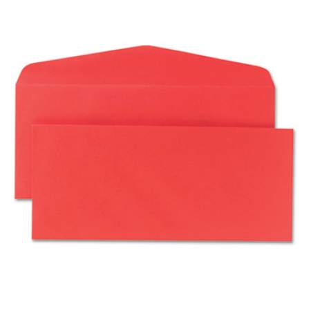 Quality Park Colored Envelope, #10, Commercial Flap, Gummed Closure, 4.13 x 9.5, Red, 25/Pack (11134)