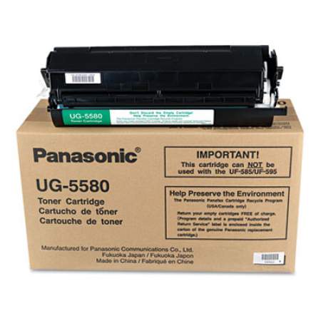 Panasonic UG5580 Toner, 9,000 Page-Yield, Black