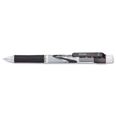 Pentel .e-Sharp Mechanical Pencil, 0.5 mm, HB (#2.5), Black Lead, Black Barrel, Dozen (AZ125A)