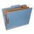 AbilityOne 7530014181314 SKILCRAFT Classification Folder, 2 Dividers, Letter Size, Blue, 10/Box