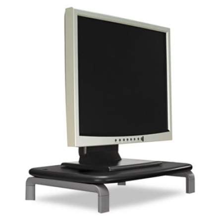 Kensington Monitor Stand with SmartFit, For 21" Monitors, 11.5" x 9" x 3", Black/Gray, Supports 80 lbs (60087)