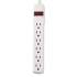 Innovera Six-Outlet Power Strip, 15 ft Cord, 1.94 x 10.19 x 1.19, Ivory (73315)