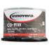 Innovera CD-RW Rewritable Disc, 700 MB/80 min, 12x, Spindle, Silver, 50/Pack (78850)