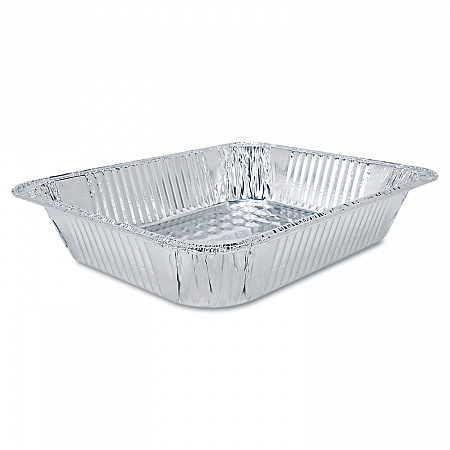 Aluminum Steam Table Pans, Half-Size Shallow, 1.69