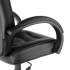 Alera Strada Series Leather Mid-Back Swivel/Tilt Chair, Supports Up to 275 lb, 17.71" to 21.65" Seat Height, Black (SR42LS10B)