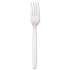 Boardwalk Mediumweight Polystyrene Cutlery, Fork, White, 100/Box (FORKMWPSBX)