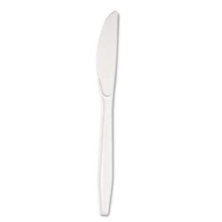 Boardwalk Heavyweight Polystyrene Cutlery, Knife, White, 1000/Carton (KNIFEHW)