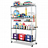 NSF Certified Industrial Four-Shelf Wire Shelving Kit, 36w x 24d x 72h, Silver (SW503624SR)