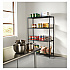 NSF Certified Industrial Four-Shelf Wire Shelving Kit, 48w x 18d x 72h, Black (SW504818BL)