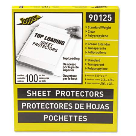 C-Line Top-Load Polypropylene Sheet Protectors, Standard, Letter, Clear, 2", 100/Box (90125)