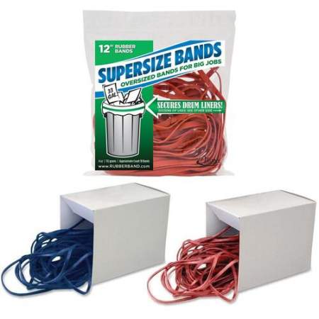 Alliance 07825 SuperSize Bands - Large 12" Heavy Duty Latex Rubber Bands - For Oversized Jobs