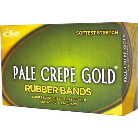 Alliance 20165 Pale Crepe Gold Rubber Bands - Size #16