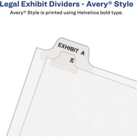 Avery Side Tab Individual Legal Dividers (82422)