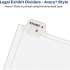Avery Side Tab Individual Legal Dividers (82440)