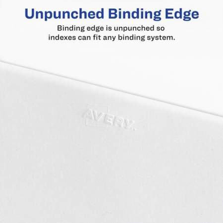 Avery Side Tab Individual Legal Dividers (82453)