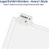 Avery Side Tab Individual Legal Dividers (82515)