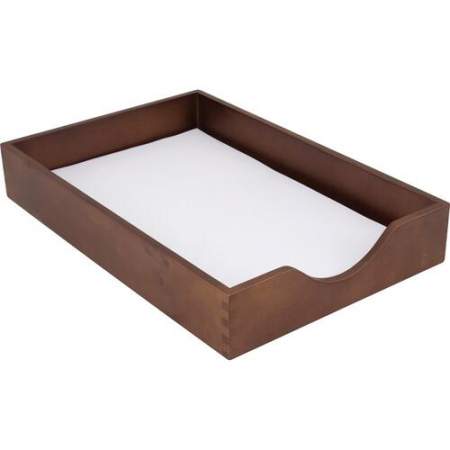 Carver Walnut Finish Solid Wood Desk Trays (CW07222)