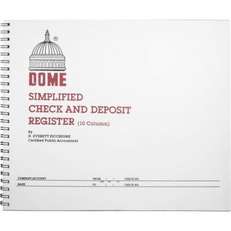 Dome Check And Deposit Register (210)