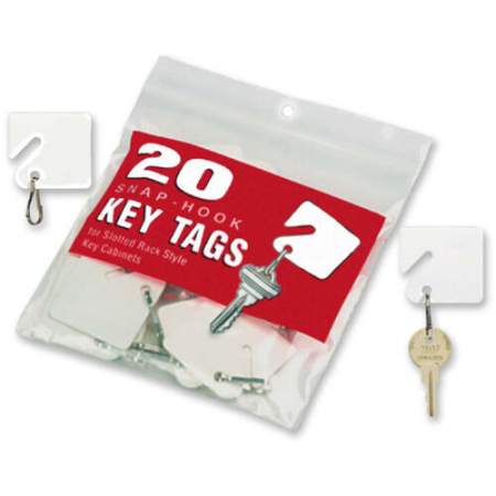 MMF White Plastic Key Tags (201300006)