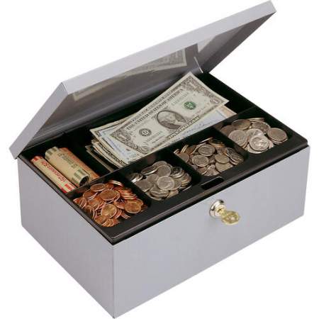 MMF Heavy-gauge Steel Cash Box with Lock (221618201)