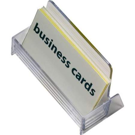 OIC Officemate Business Card Holder, Holds Up to 50 Cards, Clear (97832)