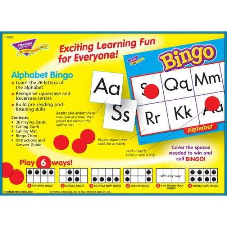 TREND Alphabet Bingo Learning Game (T6062)
