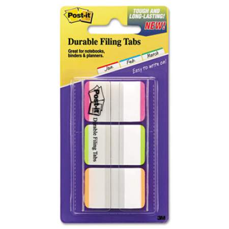 Post-it Tabs 1" Tabs, 1/5-Cut Tabs, Lined, Assorted Brights, 1" Wide, 66/Pack (686LPGO)