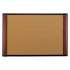 3M Cork Bulletin Board, 48 x 36, Aluminum Frame w/Mahogany Wood Grained Finish (C4836MY)
